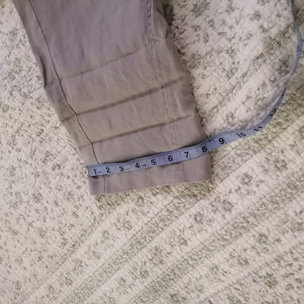 Oxmo 100% Linen pants in Light Gray with an original triangular front Xl - Picture 13 of 16